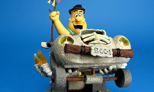 Hannah Barbera 2 Gifts for Movie Lovers Fred Flintstone in Cruiser Figure