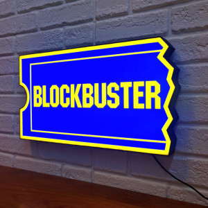Random 92 Gifts for Movie Lovers Blockbuster Neon Sign